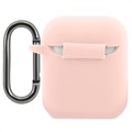 Lacoste AirPods / AirPods 2 vloeibare siliconen hoes - roze