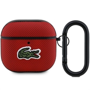 AirPods 4 Lacoste Petit Pique Croc Logo Patch hoesje - Rood