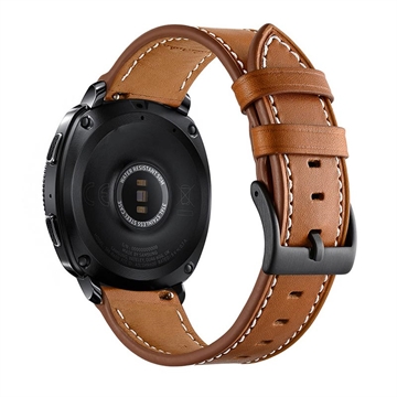 Samsung Galaxy Watch4/Watch4 Classic/Watch5/Watch6 leren band - 20mm - bruin