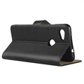 Google Pixel 3a Leren Wallet Case met Standaard - Zwart