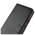 Google Pixel 3a Leren Wallet Case met Standaard - Zwart