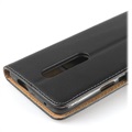 OnePlus 7 Pro Leren Portemonnee Hoesje met Standaard - Zwart