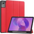 Lenovo Idea Tab Plus Tri-Fold Series Slimme Folio-hoes - Rood