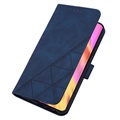 Line Series Samsung Galaxy S20 FE Wallet Case - Blauw