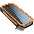 Goobay Fast Solar Power Bank 20000mAh - USB-C, USB - Zwart