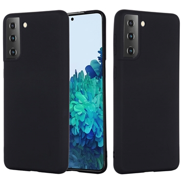 Samsung Galaxy S21 5G Liquid Siliconen Hoesje (Geopende verpakking - Bulkverpakking) - Zwart
