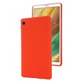 Samsung Galaxy Tab A7 Lite vloeibare siliconen hoes - rood