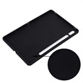 Samsung Galaxy Tab S8/S7 vloeibare siliconen hoes - zwart