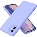 iPhone 11 Liquid Silicone Hoesje - Paars