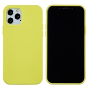 iPhone 12 Pro Max Liquid Silicone Hoesje - Geel