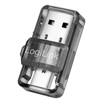 LogiLink BT0054 USB-C/USB-A Bluetooth 5.0 Adapter - Transparant Grijs