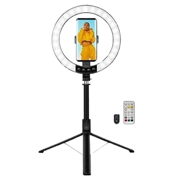 LogiLink AA0156 LED Ringlicht met Selfie Stick/Statief & Afstandsbediening
