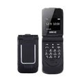 Long-CZ J9 Mini Flip Phone - GSM, Bluetooth - Zwart