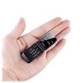 Long-CZ J9 Mini Flip Phone - GSM, Bluetooth - Zwart