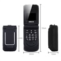Long-CZ J9 Mini Flip Phone - GSM, Bluetooth - Zwart