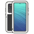 Love Mei Krachtige Samsung Galaxy S20 Hybrid Case - Zilver