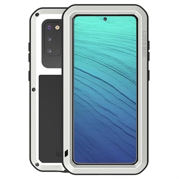 Love Mei Krachtige Samsung Galaxy S20 Hybrid Case - Zilver