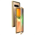 Luphie Samsung Galaxy S10 5G Magnetisch Cover - Goud