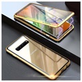 Luphie Samsung Galaxy S10 5G Magnetisch Cover - Goud