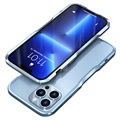 Luphie iPhone 13 Pro Metalen Bumper - Blauw