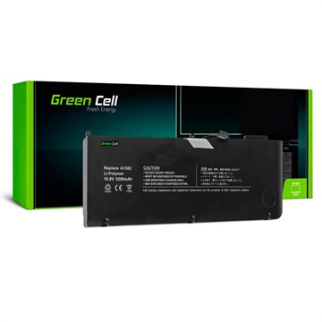 MacBook Pro 15" Green Cell Laptop Accu - MD104LL/A, MD322LL/A - 5200mAh