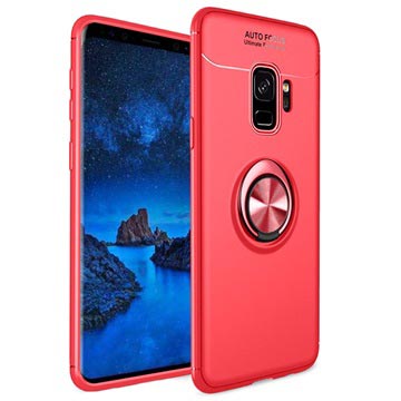 Samsung Galaxy S9 Magnetische Ringhouder Hoes - Rood