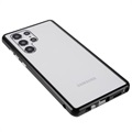 Samsung Galaxy S22 Ultra 5G Magnetisch Hoesje met Gehard Glas - Zwart