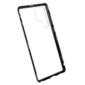 Samsung Galaxy S22 Ultra 5G Magnetisch Hoesje met Gehard Glas - Zwart