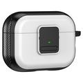 Magnetische hoes voor Apple AirPods Pro, Gesp ontwerp Bluetooth koptelefoon TPU hoes met karabijnhaak