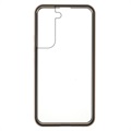 Samsung Galaxy S22 5G Magnetisch Hoesje met Gehard Glas - Goud