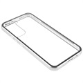 Samsung Galaxy S22 5G Magnetisch Hoesje met Gehard Glas - Zilver
