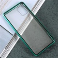 Samsung Galaxy A51 Magnetisch Hoesje met Gehard Glas - Groen