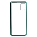 Samsung Galaxy A51 Magnetisch Hoesje met Gehard Glas - Groen