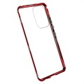 Samsung Galaxy A53 5G Magnetisch Hoesje met Gehard Glas - Rood