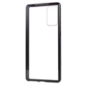 Samsung Galaxy Note20 Magnetisch Hoesje met Gehard Glas - Zwart