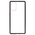 Samsung Galaxy Note20 Magnetisch Hoesje met Gehard Glas - Zwart