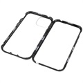 iPhone 13 Magnetisch Hoesje met Gehard Glas - Zwart