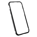 iPhone 13 Magnetisch Hoesje met Gehard Glas - Zwart