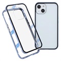 iPhone 13 Magnetisch Hoesje met Gehard Glas - Blauw