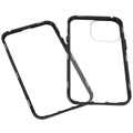 iPhone 13 Pro Magnetisch Hoesje met Gehard Glas - Zwart
