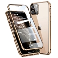 iPhone 11 Pro Magnetisch Hoesje met Gehard Glas - Goud