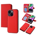 iPhone 14 Plus Magnetisch Afneembare Portemonnee Hoesje - Rood
