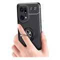 Oppo Find X5 Pro Magnetische Ringhouder Case - Zwart