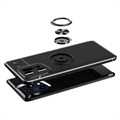 Oppo Find X5 Pro Magnetische Ringhouder Case - Zwart