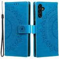 Samsung Galaxy A54 5G Mandala Series Wallet Case - Blauw