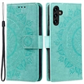 Samsung Galaxy A54 5G Mandala Series Wallet Case - Groen