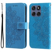 Motorola Edge 60 Fusion Mandala Series Portemonnee-hoesje - Blauw