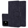 Mandala Series iPhone 11 Portemonnee Hoesje met Standaard - Zwart
