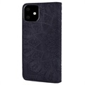 Mandala Series iPhone 11 Portemonnee Hoesje met Standaard - Zwart