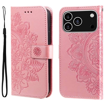 iPhone 17 Pro Mandala Series Portemonnee-hoesje - Roze
